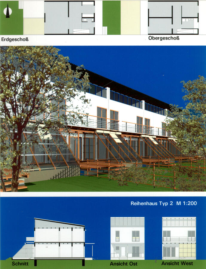 14d) Reihenhäuser Erfurt - Kostengünstiges Bauen - Konzeptentwicklung