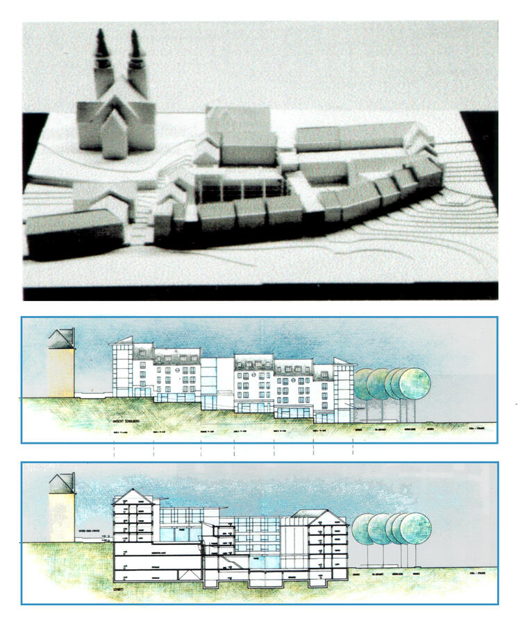 18b) Neubau Schulberg - Passage Plauen, Hotel, Kaufhaus, Wohnen. LPH2 und LPH3