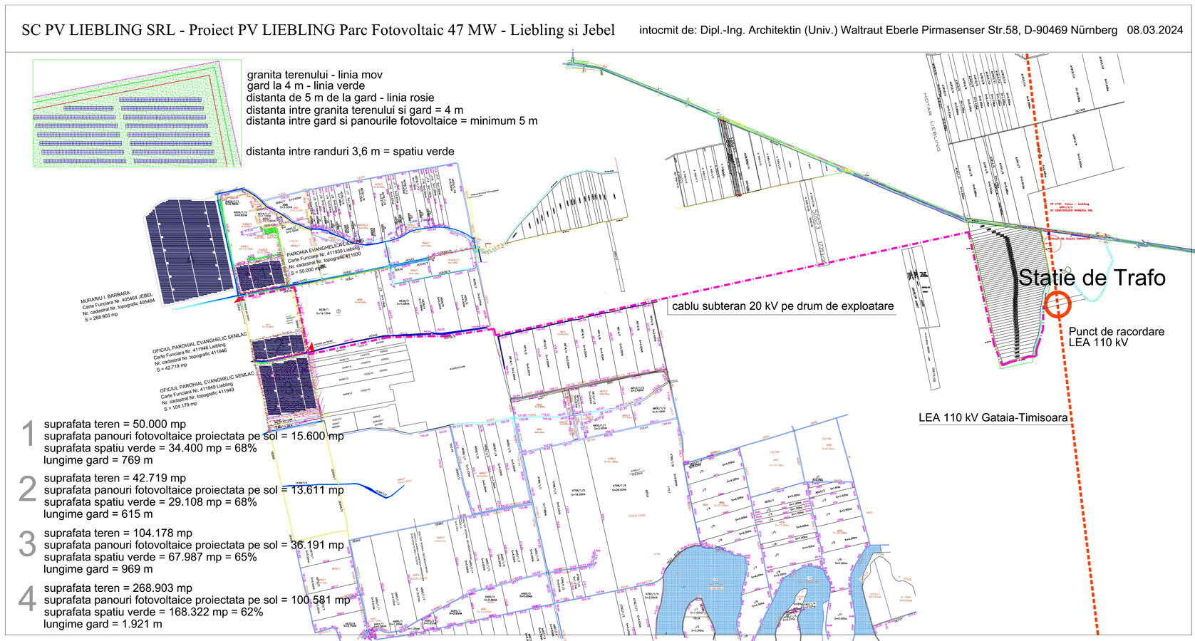 2) Projektentwicklung Photovoltaik-Freilandanlage in Liebling Banat