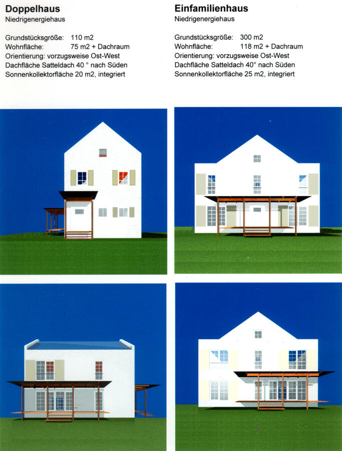 14c) Reihenhäuser Erfurt - Kostengünstiges Bauen - Konzeptentwicklung