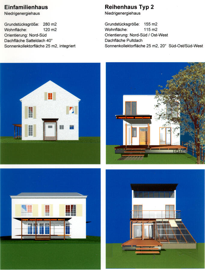 14a) Reihenhäuser Erfurt - Kostengünstiges Bauen - Konzeptentwicklung