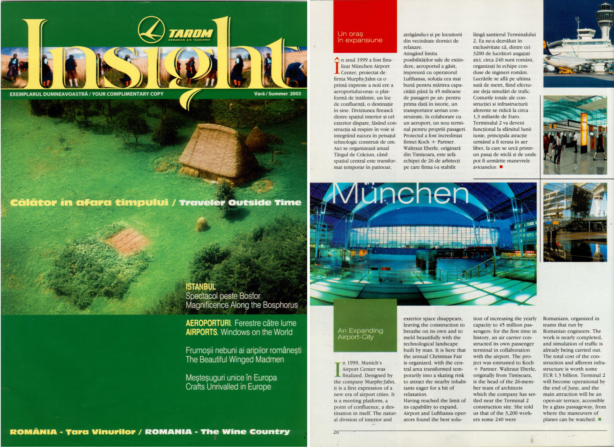 Artikel in Tarom Insight